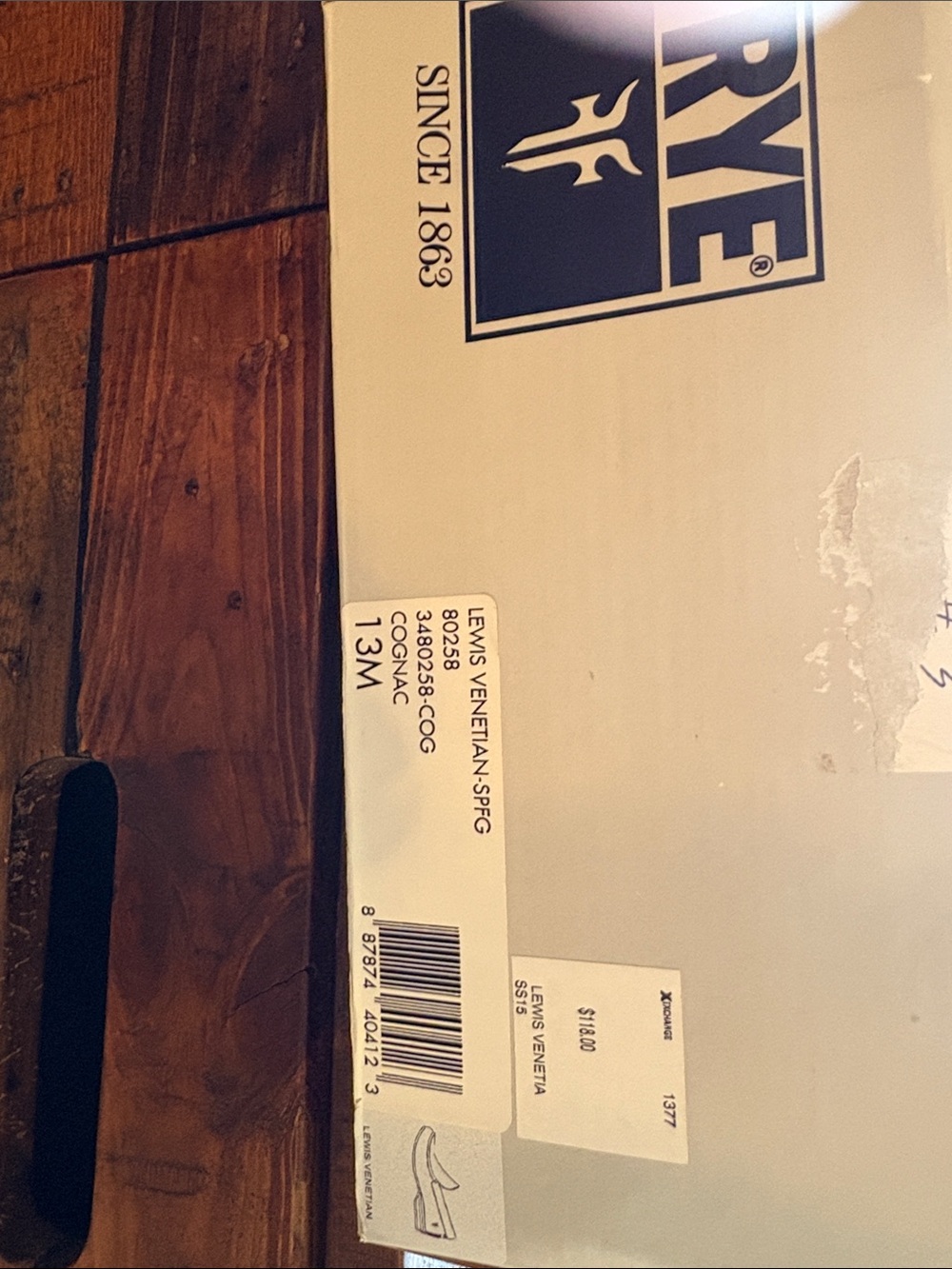 NIB FRYE Lewis Venetian loafer 13M